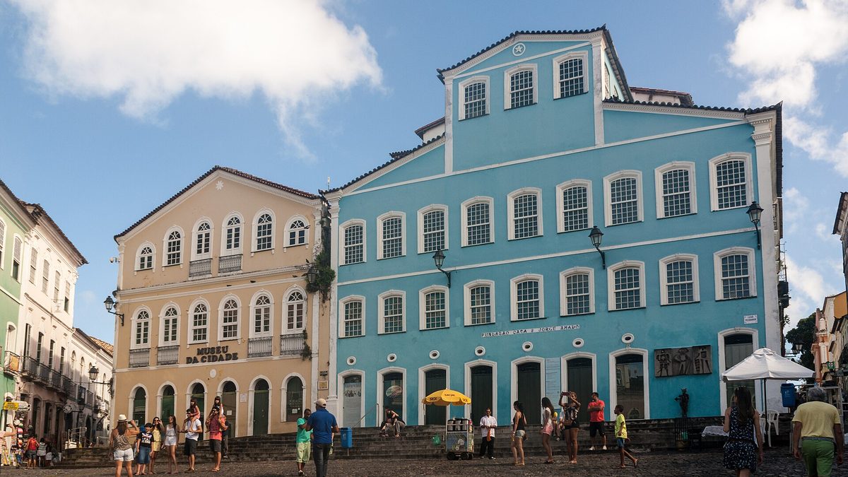 Casarões do Largo do Pelourinho, com a Fundação Casa de Jorge Amado e o Museu da Cidade, em Salvador