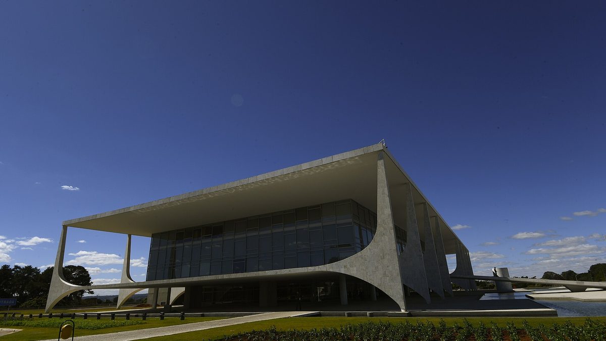 Palácio do Planalto, sede da Presidência da República, em Brasília
