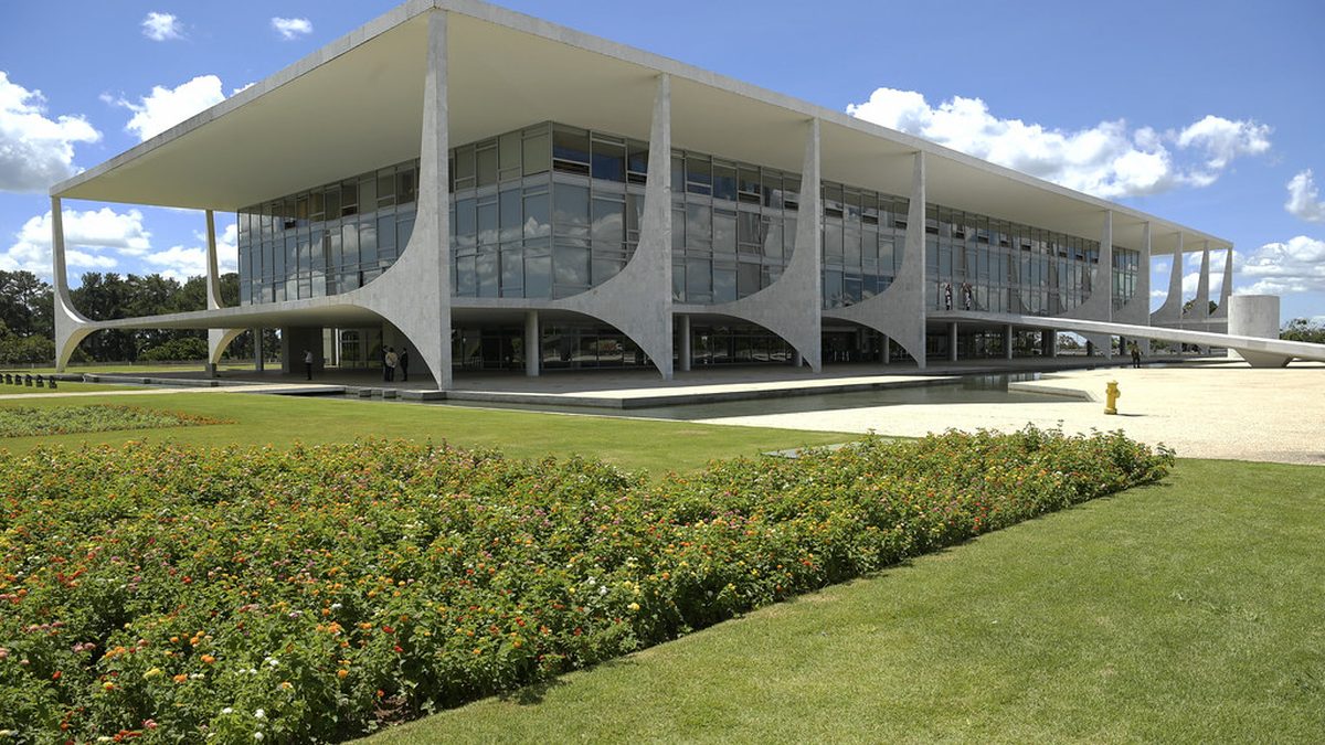 Fachada do Palácio do Planalto, sede da Presidência da República, em Brasília