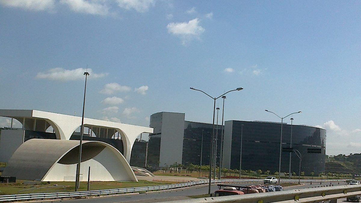 Prédios da Cidade Administrativa, sede do governo de Minas Gerais, em Belo Horizonte